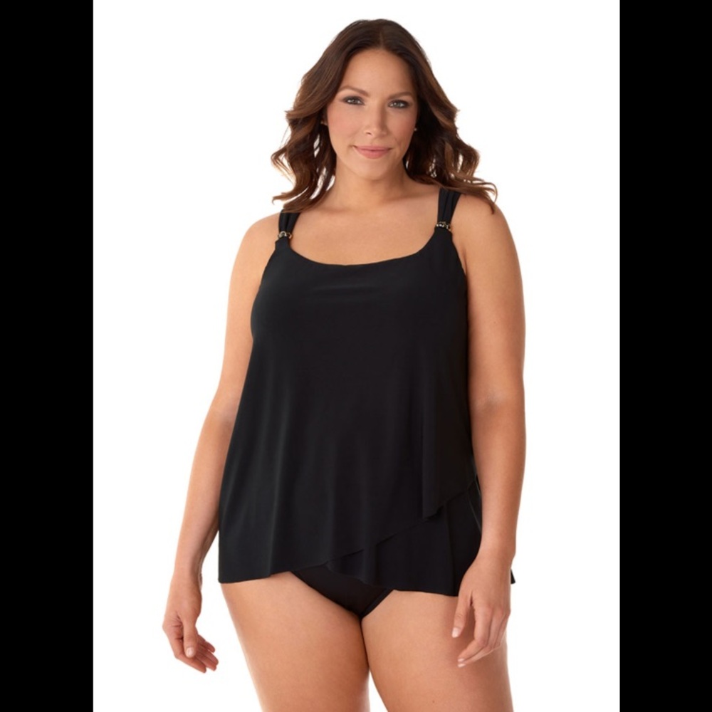 Miraclesuit - Plus Solid Dazzle Top - image 1